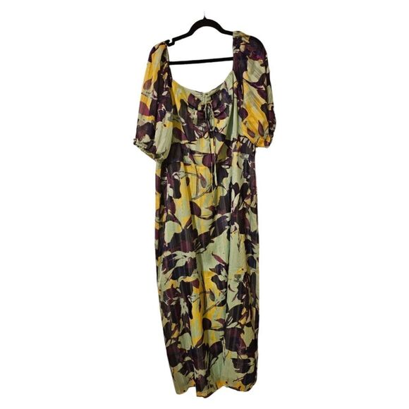 NEW YORK & COMPANY Floral Print  Maxi Dress - Size 1X - Picture 4 of 10